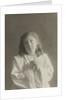Studio Portrait of Tine Kleiterp as praying girl by C.J.L. Vermeulen
