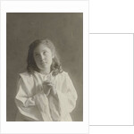 Studio Portrait of Tine Kleiterp as praying girl by C.J.L. Vermeulen