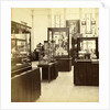objects in display cases at the exhibition for National Industry and Art in the Palace of Industry, Amsterdam by Anonymous