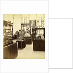 objects in display cases at the exhibition for National Industry and Art in the Palace of Industry, Amsterdam by Anonymous