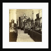 Display cabinets with objects in the exhibition of National Industry and Art in the Palace of Industry, Amsterdam by Anonymous