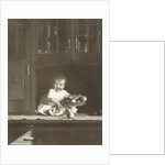 Marba Titzenthaler, daughter of the photographer, in the house Friedrichstrasse Berlin, Germany by Waldemar Titzenthaler