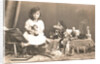 Marba Titzenthaler, daughter of the photographer, in the house Friedrichstrasse Berlin, with toys, Germany by Waldemar Titzenthaler