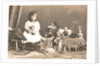Marba Titzenthaler, daughter of the photographer, in the house Friedrichstrasse Berlin, with toys, Germany by Waldemar Titzenthaler