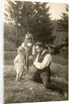 Waldemar Titzenthaler, the photographer, with his children and Marba Eckart in a clearing by Waldemar Titzenthaler