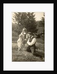 Waldemar Titzenthaler, the photographer, with his children and Marba Eckart in a clearing by Waldemar Titzenthaler