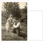 Waldemar Titzenthaler, the photographer, with his children and Marba Eckart in a clearing by Waldemar Titzenthaler