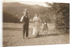 Waldemar Titzenthaler, the photographer, with his wife Olga and children Marba and Eckart in a clearing by Waldemar Titzenthaler