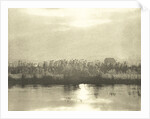 Water with cornfield by Peter Henry Emerson