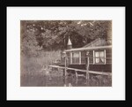 Two boys on a jetty for a houseboat in Amsterdam by Anonymous