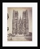 The facade of St Michael's and St. Gudula Cathedral, Sint-Michiel and Sint-Goedelekathedraal in Brussels, Belgium by Anonymous