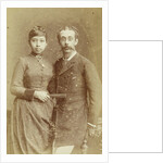 Studio Portrait of a couple, a Javanese woman and a European man by Woodbury & Page