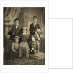 Group portrait of two men and three women by Anonymous