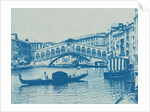 Grand Canal, Rialto bridge and gondola, Venice, Italy by Anonymous