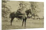 Woman on horseback by Anonymous