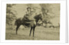 Woman on horseback by Anonymous