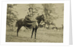 Woman on horseback by Anonymous