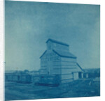 Grain Elevator (Farmer's Elevator), Kingfisher, Oklahoma, United States, with train by Anonymous