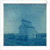 Grain Elevator (Farmer's Elevator), Kingfisher, Oklahoma, United States, with train by Anonymous