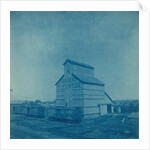 Grain Elevator (Farmer's Elevator), Kingfisher, Oklahoma, United States, with train by Anonymous
