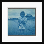 Laughing boy leg bathing on the beach, USA by Anonymous