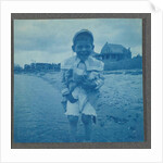 Laughing boy leg bathing on the beach, USA by Anonymous