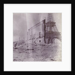 Breaking and building next to the Eiffel Tower, Paris, France by unknown