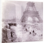 Breaking and building next to the Eiffel Tower, Paris France by Anonymous