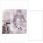 Breaking and building next to the Eiffel Tower, Paris France by Anonymous