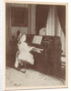 unknown girl playing the piano by Henry Pauw van Wieldrecht