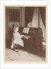unknown girl playing the piano by Henry Pauw van Wieldrecht