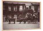 Group of people in a carriage with four horses for country Nimmerdor, Amersfoort by Henry Pauw van Wieldrecht