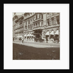 The entrance of the Hotel de France in St Petersburg with the entrance a carriage by Henry Pauw van Wieldrecht