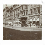The entrance of the Hotel de France in St Petersburg with the entrance a carriage by Henry Pauw van Wieldrecht