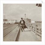 Man walks across a bridge across the Neva in St. Petersburg, Russia by Henry Pauw van Wieldrecht