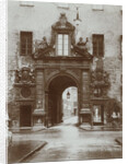 A royal gate with two small gates in the streets of Munich by Germany