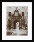 A royal gate with two small gates in the streets of Munich by Germany