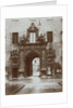 A royal gate with two small gates in the streets of Munich by Germany