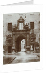 A royal gate with two small gates in the streets of Munich by Germany