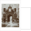 A royal gate with two small gates in the streets of Munich by Germany