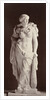 Marble statue of a woman with bare breasts and in her hand a baton by Louis-Emile Durandelle