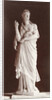 Marble statue of a woman wearing a toga by Louis-Emile Durandelle