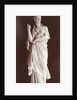 Marble statue of a woman wearing a toga by Louis-Emile Durandelle