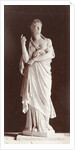 Marble statue of a woman wearing a toga by Louis-Emile Durandelle