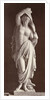 Marble statue of a naked woman draped with cloth body by Louis-Emile Durandelle
