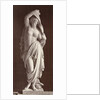 Marble statue of a naked woman draped with cloth body by Louis-Emile Durandelle