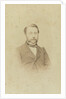 Portrait of a man with mustache by Lambertus Martinus Delboy