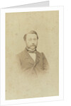 Portrait of a man with mustache by Lambertus Martinus Delboy