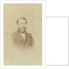 Portrait of a man with mustache by Lambertus Martinus Delboy
