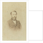 Portrait of a man with mustache by Lambertus Martinus Delboy